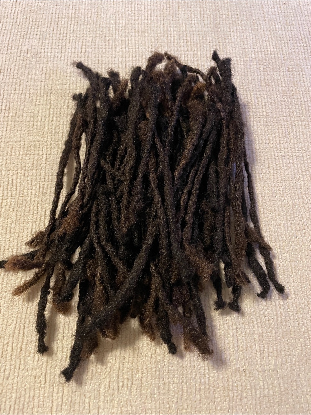 Handmade Dark Brown HUMAN HAIR Dreadlock Extensions